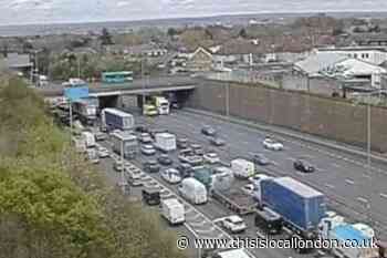 A282 Dartford Tunnel multi-vehicle crash: Severe delays
