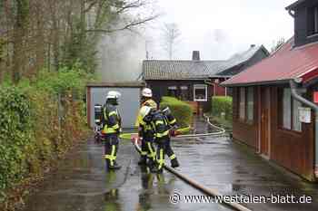 Hausbrand vermutlich durch Pelletofen