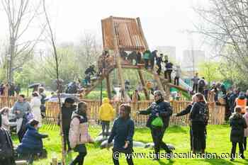 Broadwater Green Thamesmead improved playground reopens