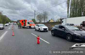 FW-MH: Zwei Verletzte nach Verkehrsunfall auf A40