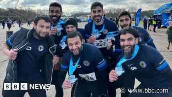 The fundraising group running during Ramadan