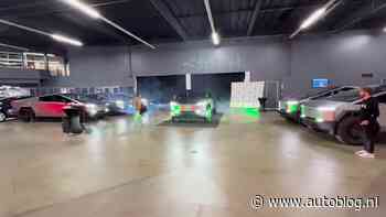 Video: Tesla Cybertruck aflevering verloopt nogal feestelijk