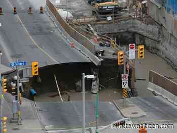Today's letters: Remember the Rideau Street sinkhole, politicians