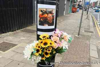 West Hendon Broadway fatal motorbike crash: floral tribute