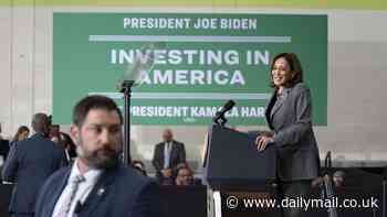 Biden unveils $20bn green energy spending spree he says will slash 44 million tons of carbon each year - but Republicans slam it as taxpayer-financed 'slush fund'