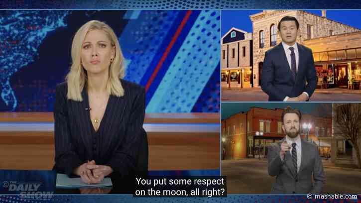'The Daily Show' look at the solar eclipse turns into a battle for the moon
