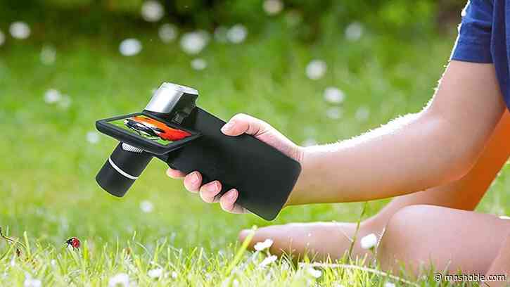 This portable microscope can take photos and videos, and it's on sale