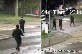 Watch masked gang attempt Dagnam Park Drive Harold Hill raid