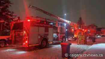 Calgary fire officials investigate house fire