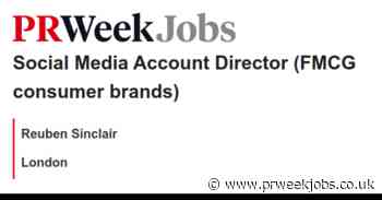 Reuben Sinclair: Social Media Account Director (FMCG consumer brands)