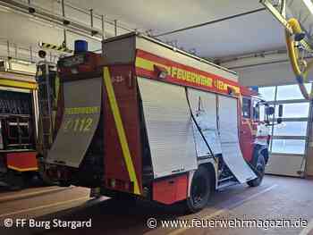 TLF 16/25 der Feuerwehr Burg Stargard demoliert