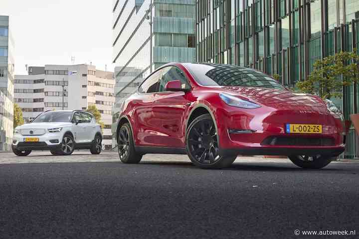 Tesla en Volvo domineren Nederlandse EV-markt