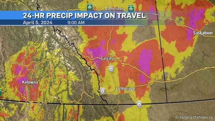 Snowfall warning dropped for Calgary, snow still impacting travel
