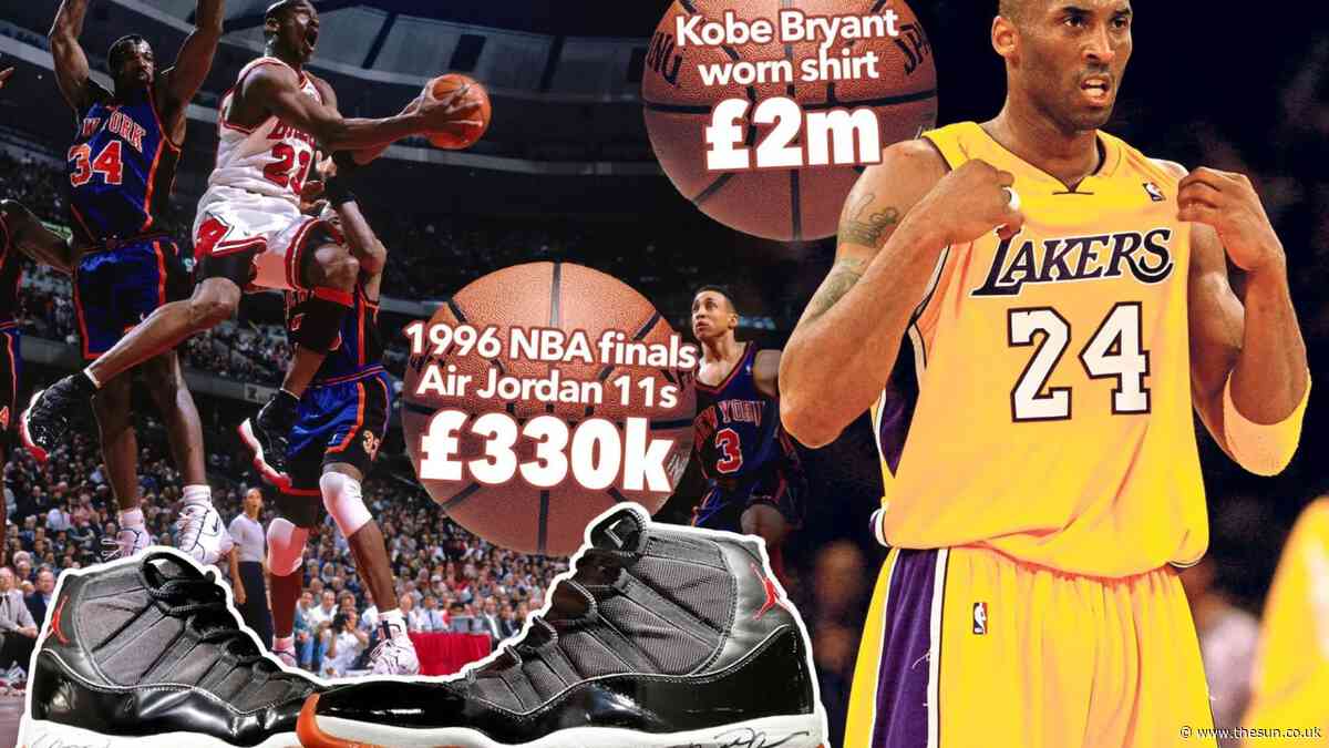 Basketball gear from legends Michael Jordan and Kobe Bryant set to fetch millions at auction