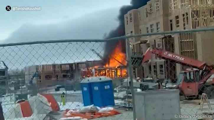 Fire engulfs under-construction Arbour Lake condo building