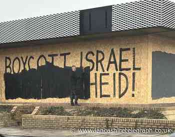 ‘Boycott Israel’ graffiti written on building in Colne