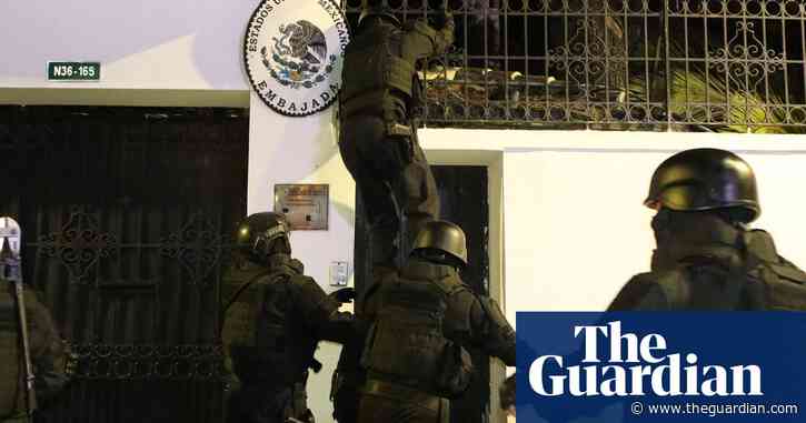 Mexico suspends diplomatic ties with Ecuador after police raid embassy