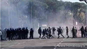 Derby Roma Lazio: il video degli scontri fuori dall'Olimpico