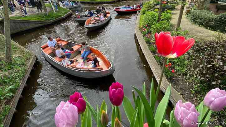 Fraai voorjaarsweer betekent botsen en klotsen in Giethoorn