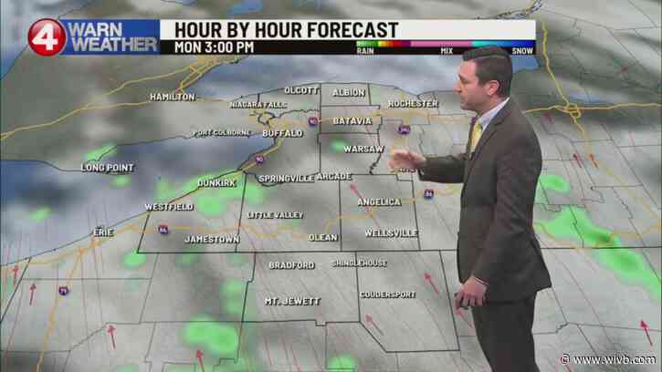 Sunny Sunday; Partly cloudy Monday