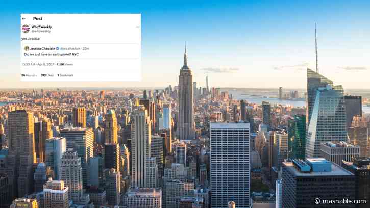 An earthquake hit New York and New Jersey, and people online are being totally normal about it