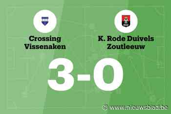 Crossing Vissenaken B in tweede helft voorbij RD Zoutleeuw B