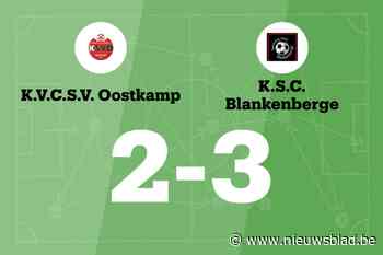 SC Blankenberge B wint van SV Oostkamp B