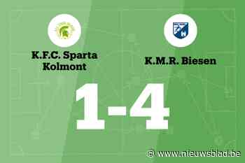 KMR Biesen verslaat Sparta Kolmont met 1-4