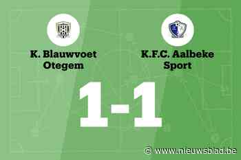 Blauwvoet Otegem beëindigt de zegereeks van FC Aalbeke Sport