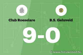 Club Roeselare maakt veel doelpunten thuis tegen BS Geluveld