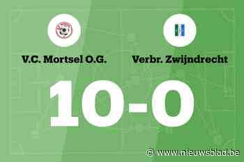 Buitengewoon veel doelpunten bij Mortsel OG B tegen Zwijndrecht B