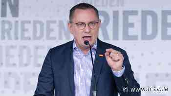 In Russland-Affäre verwickelt?: AfD-Chef Chrupalla hält an Kandidat Bystron fest