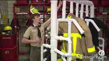 Mich. firefighter's son, Boy Scouts build cost-saving gear dryer