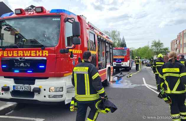 FW Sankt Augustin: Ehrenamtliche Feuerwehrleute löschen Zimmerbrand