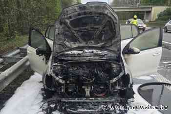 Auto brandt uit op E40