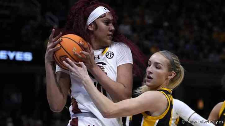 South Carolina finishes perfect season with NCAA championship, beating Clark and Iowa 87-75