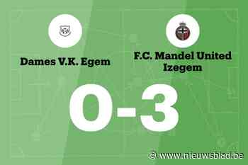 Devoogt maakt twee goals voor Mandel United in wedstrijd tegen Dames VK Egem B