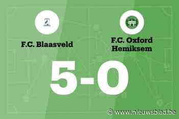 Wedstrijd tussen Blaasveld en Oxford Hemiksem B eindigt in forfaitscore