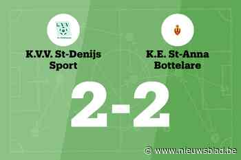 KVV Sint-Denijssport B sleept gelijkspel uit de brand in de thuiswedstrijd tegen ESA Bottelare B