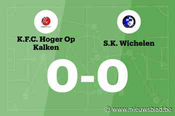 Duel tussen HO Kalken B en SK Wichelen blijft doelpuntloos