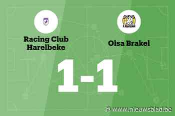 RC Harelbeke speelt gelijk tegen Olsa Brakel