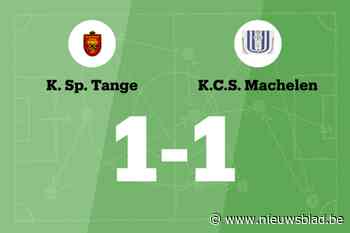 Gelijkspel voor KSP Tange thuis tegen KCS Machelen B