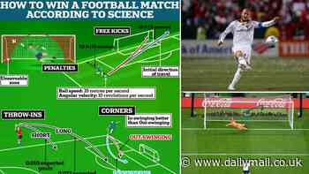 How to bend it like Beckham: Scientists reveal the formula for a winning football match - and why players should NEVER aim for the centre in penalties