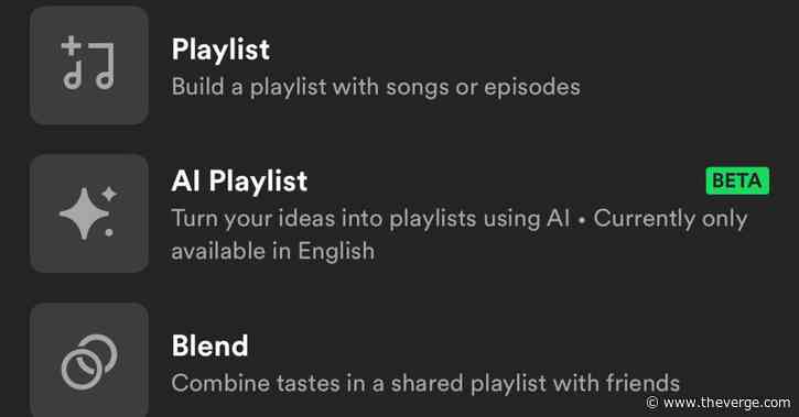 Spotify’s latest AI feature builds playlists based on text descriptions