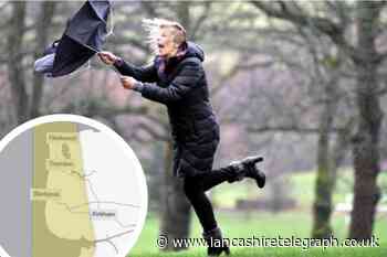Met Office's weather warning for wind across Lancashire