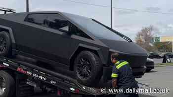 'What's going on, Elon?!': Owner of snazzy new matte black Cybertruck is devastated as it dies after just FOUR DAYS