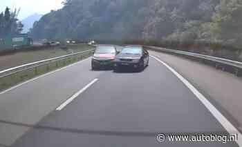 Video: verkeersruzie zou niet misstaan in een actiefilm