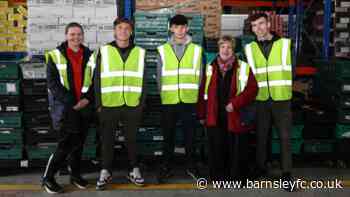 BARNSLEY FOODBANK DONATION POINT AGAINST ROYALS