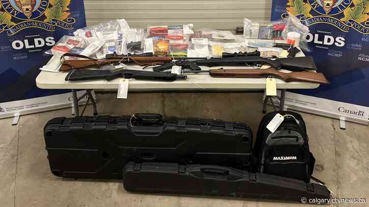 Olds RCMP charge 3 with drug, firearms offences