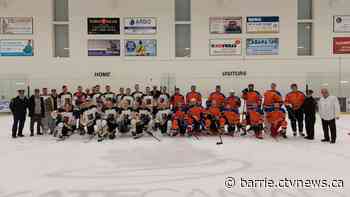 'Battle of the Badges' charity hockey game raises 300 pounds of food for local food bank